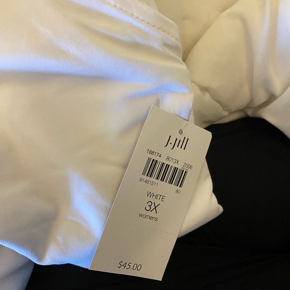 J Jill white tank top- nwt and in packaging- never worn. Size 3x - Picture 3 of 6